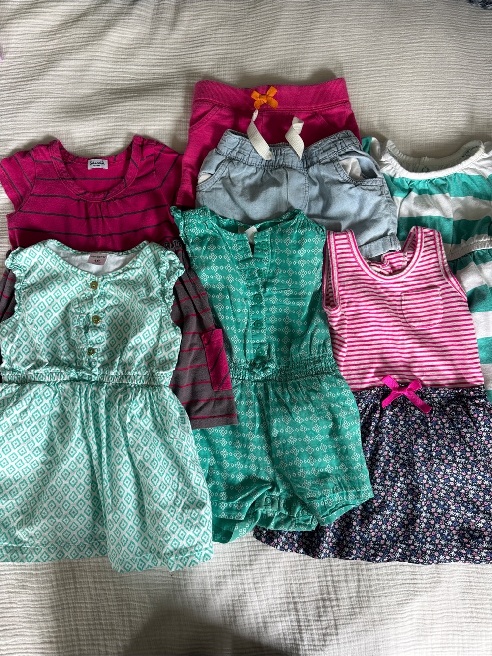 Toddler girls 12-18 month summer clothes lot